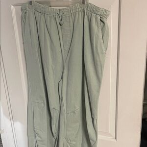 Women’s Sage Green Relaxed Fit Pants